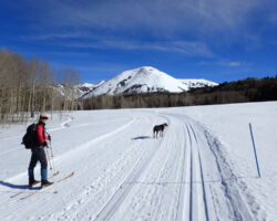 Skiing in the La Sal mountains